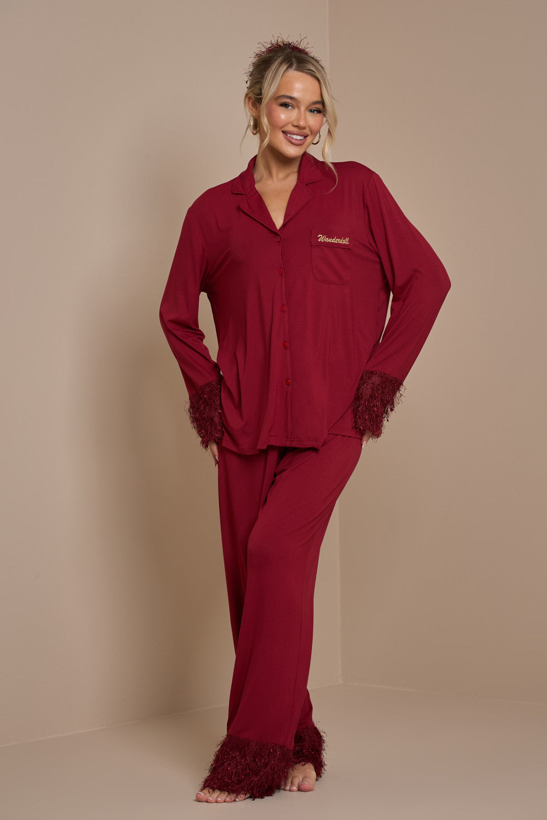 Wine pajama sale