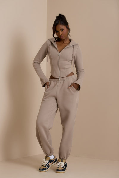 EVERYDAY LOUNGE CUFFED JOGGER | MOCHA