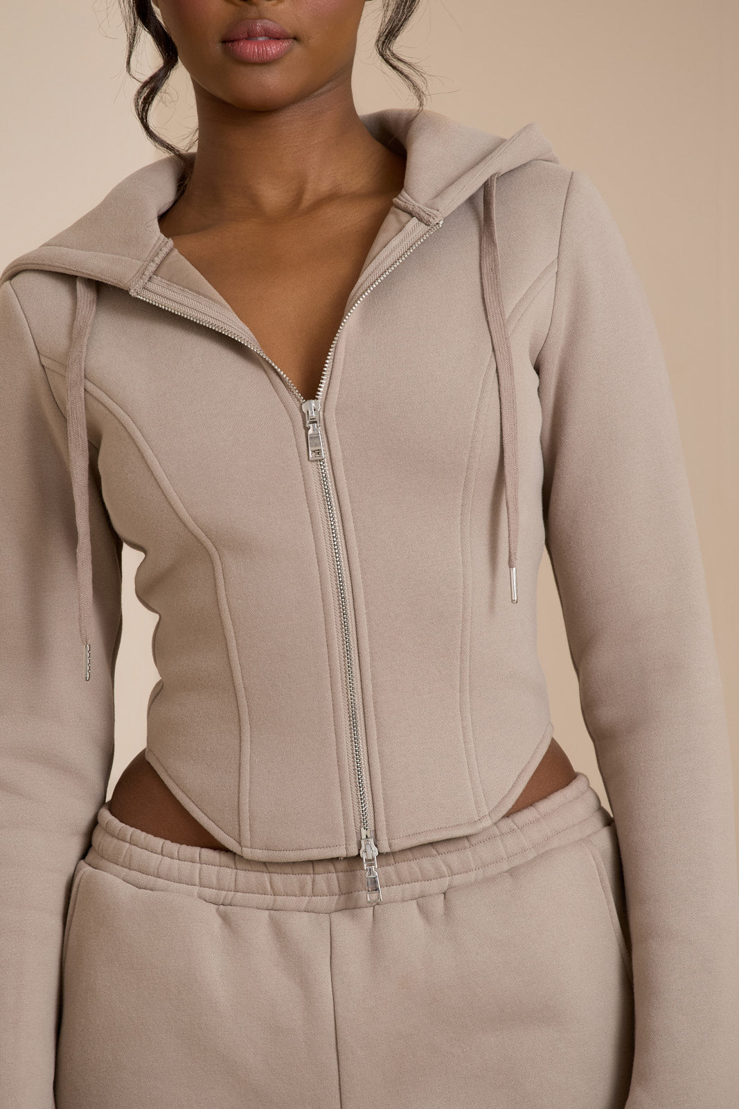 EVERYDAY ZIP UP CONTOUR JACKET | MOCHA