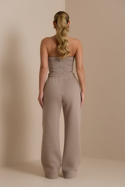 EVERYDAY WIDE LEG JOGGER | MOCHA