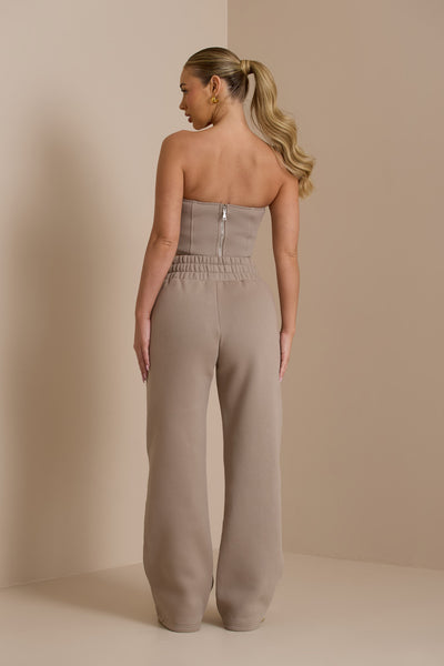 EVERYDAY WIDE LEG JOGGER | MOCHA