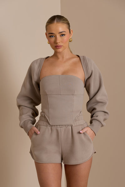 EVERYDAY LOUNGE SHRUG | MOCHA