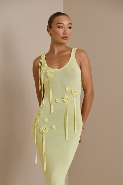 LILLY MAXI DRESS | LEMON