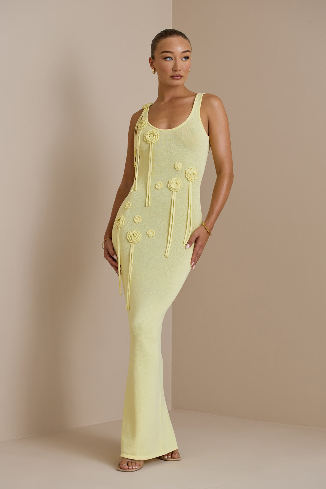 LILLY MAXI DRESS | LEMON