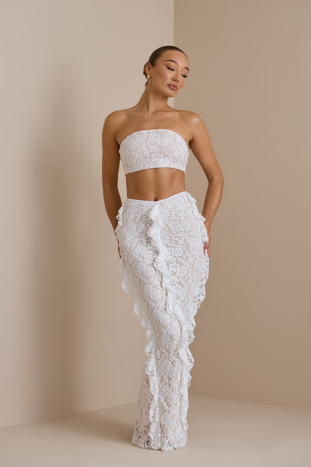 ARIEL CO-ORD | WHITE LACE