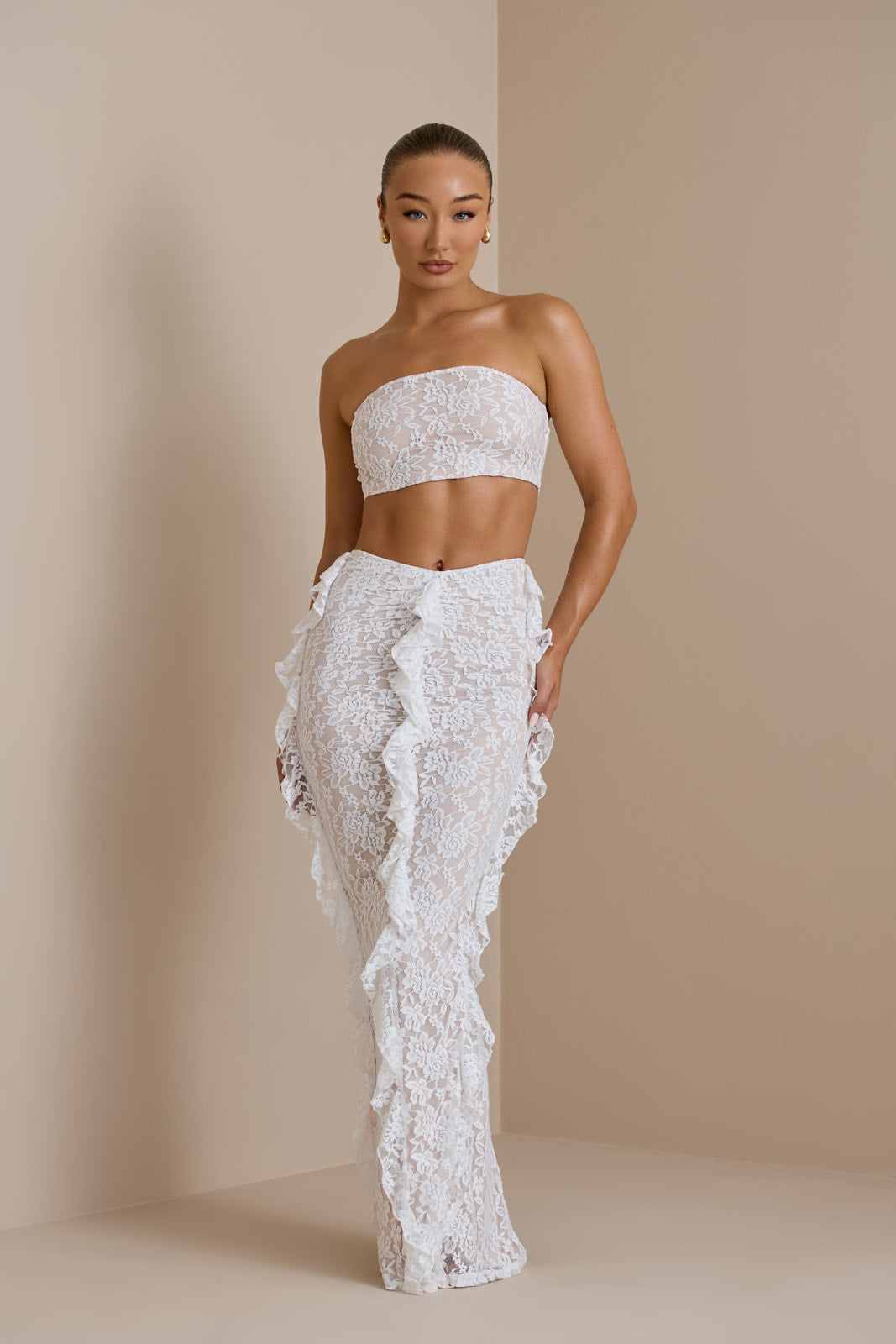 ARIEL CO-ORD | WHITE LACE