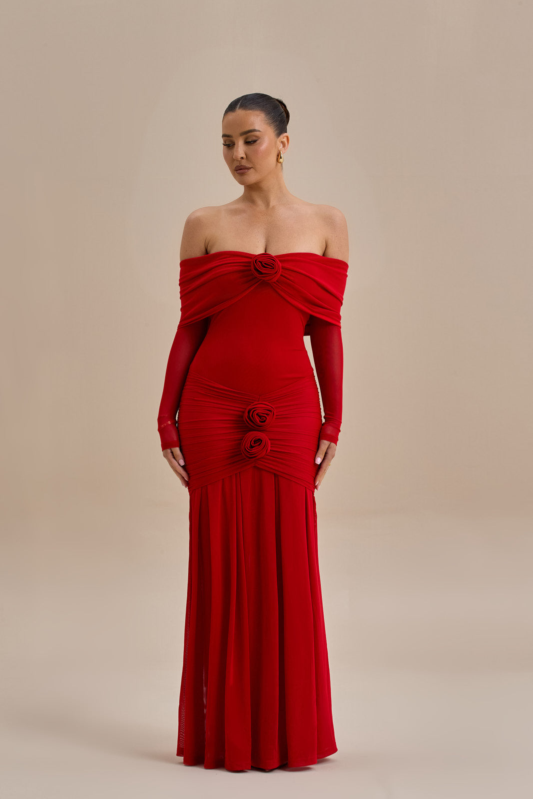 VIVIENNE BARDOT MAXI DRESS | RED