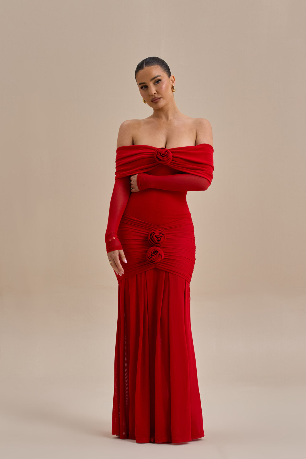 VIVIENNE BARDOT MAXI DRESS | RED