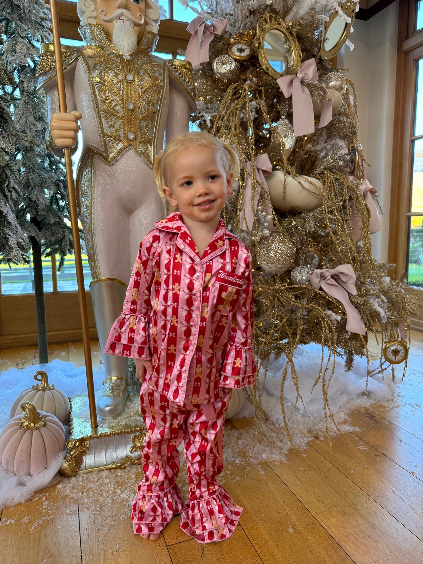 FC Mini | Gingerbread & Bow Christmas Pyjamas