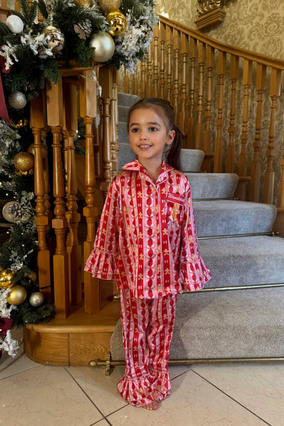 FC Mini | Gingerbread & Bow Christmas Pyjamas